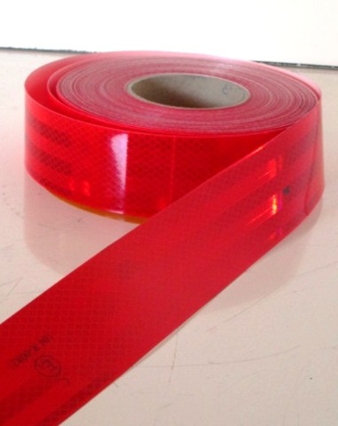 RUBAN RÉFLÉCHISSANT ROUGE 50MM X 50M (ROULEAU)SP